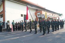 Danrem 163/Wira Satya Lepas Kegiatan Napak Tilas Pahlawan Nasional Brigjen TNI I Gusti Ngurah Rai Danrem 163/Wira Satya