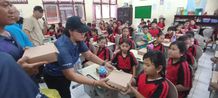 Denpasar Uji Coba Program Makan Bergizi Gratis di Dua Sekolah Dasar Makan Siang