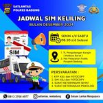 Jadwal SIM Keliling Polres Badung Bulan Desember 2024 SIM Keliling