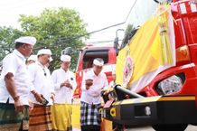 Damkar Denpasar Resmikan 4 Armada Baru, Tingkatkan Respons Cepat dengan Kapasitas 5.000 Liter dan 3.000 Liter armada baru mobil damkar