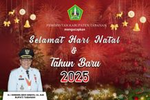 Bupati Tabanan Dan Jajaran Ucapkan Selamat Natal dan Tahun Baru 2025 Bupati Tabanan