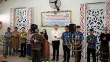 Umat Nasrani Warga Binaan Lapas Tabanan Ikuti Ibadah Kebaktian Ibadah Kebaktian