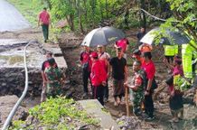Jalur Pelintas di Desa Datah Putus Total Jalan Putus