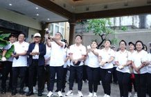 Tingkatkan Pelayanan dan Wujudkan Kesehatan Masyarakat, Wali Kota Jaya Negara Lepas Fun Run HUT Ke-104 RSUD Wangaya HUT ke-104 RSUD Wangaya