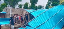 Cuaca Buruk, Tiga Rumah Warga di Desa Pemuteran Rusak Diterjang Angin Kencang Atap Terbang