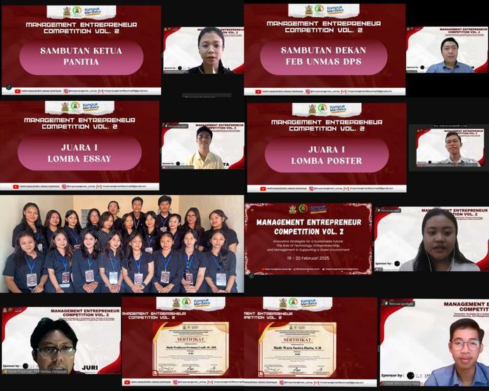 Management Entrepreneur Competition (MEC) Vol. 2 Strategi Inovatif untuk Masa Depan Berkelanjutan