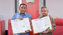 Bupati Tamba Tandatangani MoU dengan PT Petroil untuk Pembangunan Kawasan Pelabuhan Gilimanuk Tandatangani MoU
