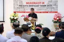 Wawali Arya Wibawa Buka Mukerkot IX PMI Kota Denpasar Mukerkot IX PMI Kota Denpasar
