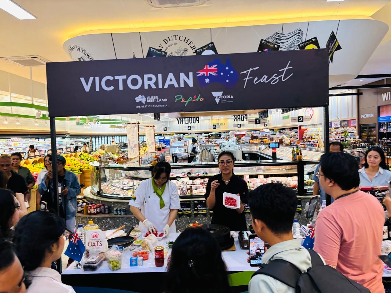Meat & Livestock Australia (MLA) dan negara bagian Victoria berkolaborasi untuk memamerkan produk-produk Victoria di Supermarket Pepito Bali