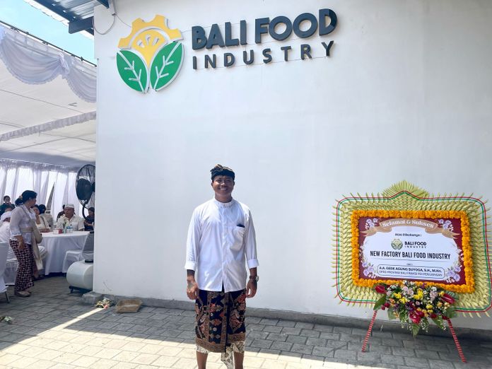 Owner Bali Food Industry, Made Indra Dananjaya. Sumber foto : ads/bpn