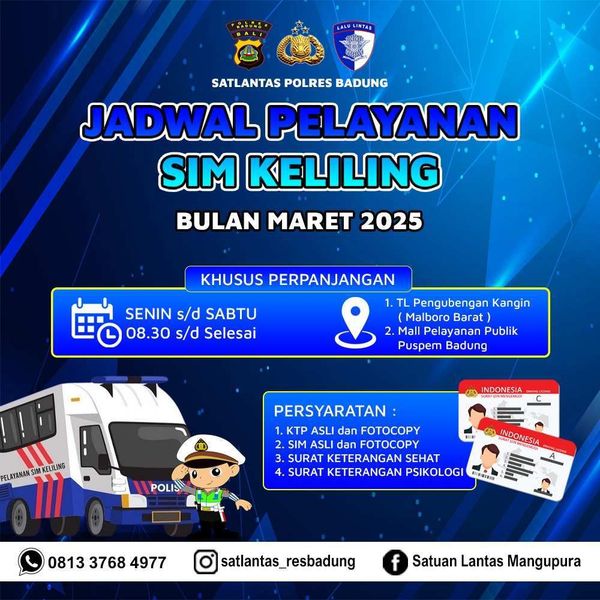 SIM Badung - Maret