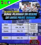 Jadwal SIM Keliling Polres Tabanan Bulan Maret 2025 SIM Tabanan - Maret