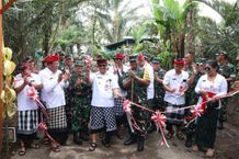 Gotong Royong Percepat Pembangunan Daerah, Bupati Tabanan Hadiri Penutupan TMMD ke-123 Tabanan