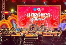 Sebanyak 20 Sekehe Baleganjur Ngarap Getarkan Panggung Kasanga Festival Lomba Baleganjur