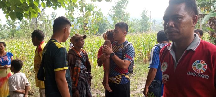 Aksi Sigap TNI, Satgas Yonif 741/GN Temukan Anak Hilang di Perbatasan Indonesia-Timor Leste