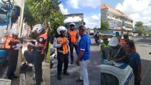 Dishub Denpasar Tertibkan Truk Parkir Sembarangan di Kawasan Jalan Cargo dishub