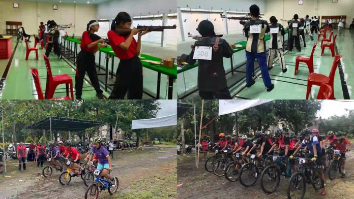 sepeda dan tembak