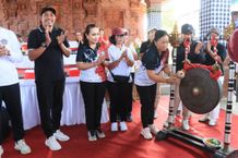 Rangkaian HUT Ke-34 LPD Kesiman, Sagung Antari Jaya Negara Buka Lomba Senam SICITA Lomba Senam SICITA