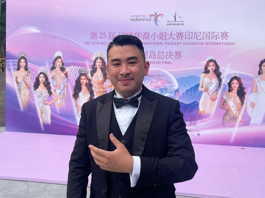 Direktur Cocos Tour Indonesia sekaligus pemegang lisensi Miss Universe Asia Indonesia, Lentono