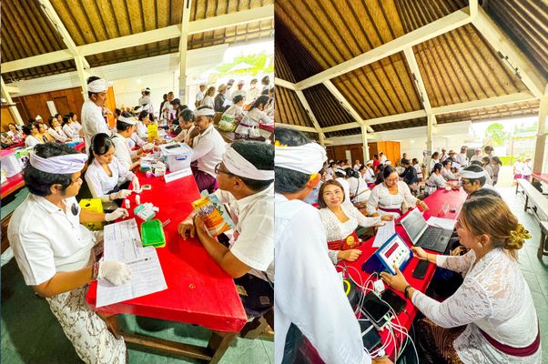 UNBI Gelar Cek Kesehatan Gratis di Pura Besakih, Dukung Kesehatan Pemedek dalam Karya Ida Bhatara Turun Kabeh