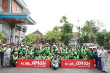 Astra Motor Bali – Jasa Raharja Gelar Edukasi #Cari_Aman Untuk Mitra Gojek Denpasar Edukasi
