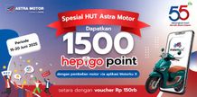 Rayakan 55 Tahun Astra Motor, Nikmati Promo Eksklusif di Aplikasi Motorku X HUT ASTRA