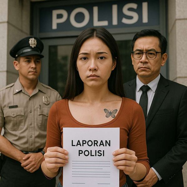 Ilustrasi Lapor Polisi Kupu-kupu