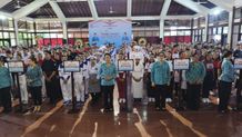 Bangli Ikut Lomba Senam dan Masak Pangan Lokal di HKG PKK ke-53 Tingkat Provinsi Bali Kontingen