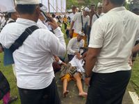 Seorang Pegawai Tumbang Saat Pelantikan PPPK di Karangasem Tumbang