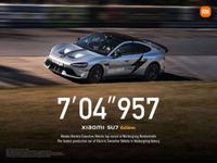 Xiaomi SU7 Ultra Catat Waktu 7:04.957 di Nürburgring Nordschleife, Pecahkan Rekor Baru untuk Mobil Listrik Mewah Xiaomi SU7 Ultra