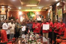 Sinergi Pangan Nusantara, Perusda Dharma Santhika Tabanan dan Perusda Halmahera Timur Teken MoU Sektor Pangan Sinergi Pangan Nusantara
