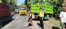 Sopir Truk Kabur, Ibu dan Anak Jadi Korban dalam Kecelakaan Beruntun di Buleleng Lakalantas