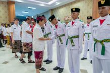 Bupati Badung Kukuhkan Anggota Paskibraka Kabupaten Badung Tahun 2025 Pengukuhan Paskibraka