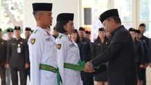 Bupati Sutjidra Kukuhkan Paskibraka Buleleng 2025 paskib buleleng