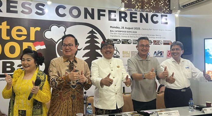 Konferensi pers Bali Interfood 2025 di Bali Tourism Board, Senin (25/8/2025).