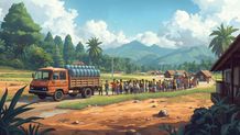 Warga Besakih Karangasem Terpaksa Beli Air Bersih ilustrasi Beli Air
