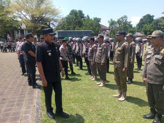 Gelar Patroli Gabungan, Karangasem Pastikan Situasi Tetap Kondusif