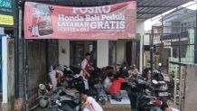 Gratis, Honda Care Bali Tangani 2.500 Motor Terdampak Banjir Honda Care