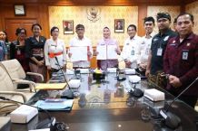 Perkuat Sinergi Pembentukan Produk Hukum, Wali Kota Denpasar Teken MoU dengan Kanwil Kemenkumham Bali Teken MoU