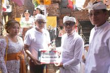 Wawali Arya Wibawa Mupuk Pedagingan Serangkaian Karya di Merajan Jero Kuta Sesetan Wawali Hadir