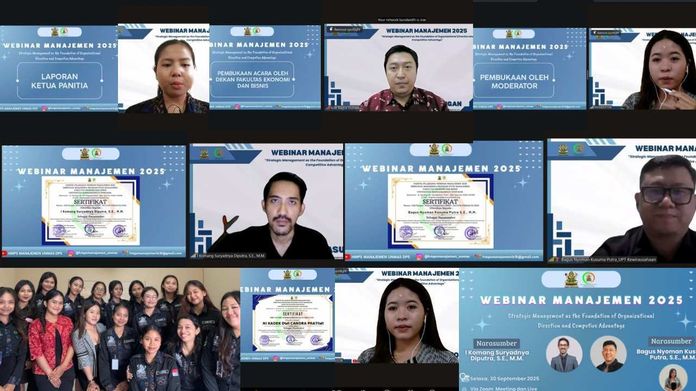 Webinar Manajemen 2025 Bahas Strategi Organisasi dan Keunggulan Kompetitif