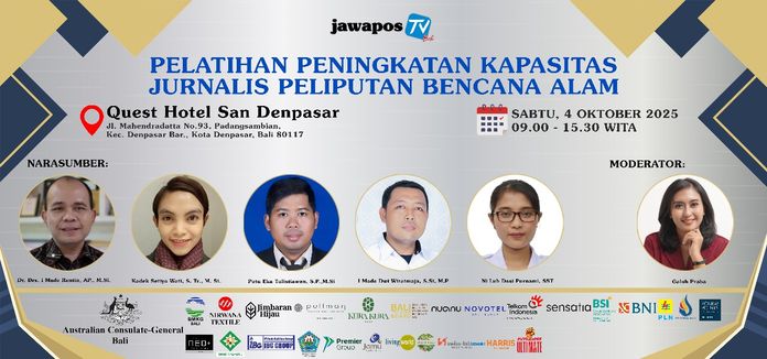 Kolaborasi Jawa Pos TV Bali dan BMKG Perkuat Jurnalisme Bencana Alam yang Solutif Bencana Alam