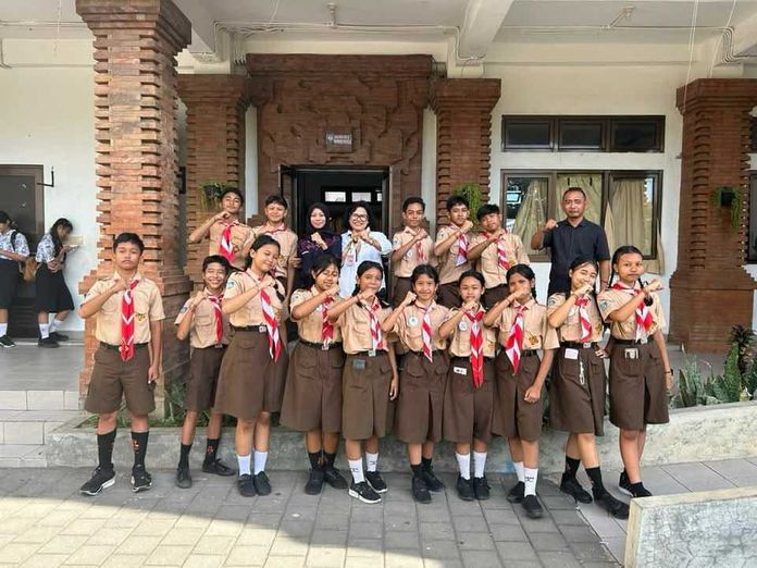 jambore _bpn Dukungan Penuh Komite, Murid SMPN 17 Denpasar Berangkat ke Jambore Pramuka Kwarcab Denpasar 2025
