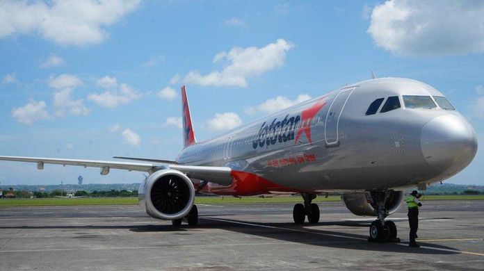 Penerbangan Perdana Jetstar Rute Newcastle – Denpasar Resmi Mendarat di Bali