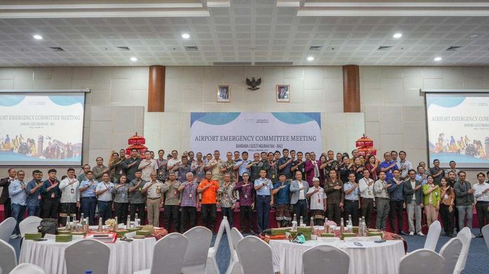 BaliPortalNews_ AEC Bandara I Gusti Ngurah Rai Gelar AEC Meeting dan Table Top Exercise 2025