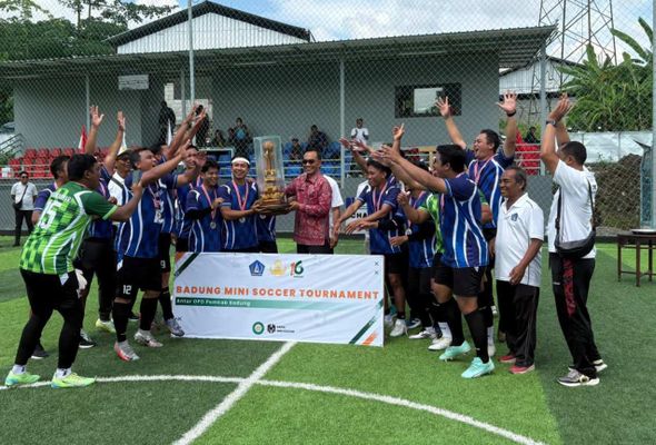Turnamen Mini Soccer Antar OPD Pemkab Badung Berakhir, Tim Gabungan Disdikpora–Disbud–Dispar Sabet Juara I