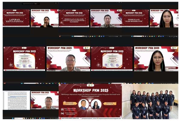 Workshop PKM 2025 Bangun Mahasiswa Kreatif dan Berjiwa Wirausaha di Universitas Mahasaraswati Denpasar