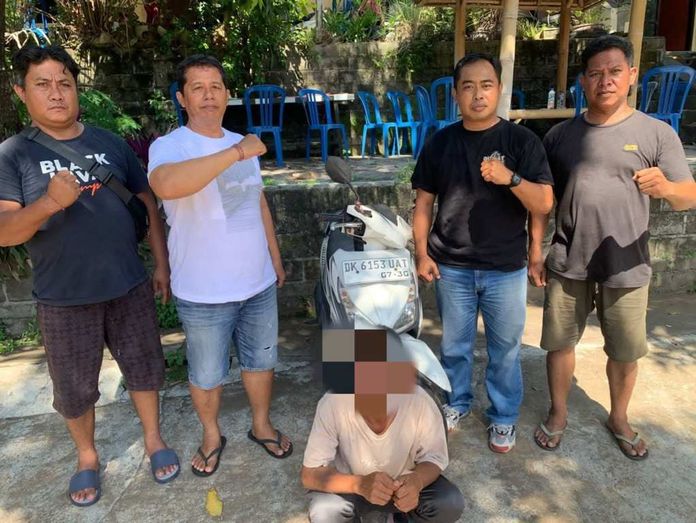 BaliPortalNews_ Curi Motor Unit Reskrim Polsek Kubutambahan berhasil meringkus Ketut Ardiasa alias Ucil terduga pencuri sepeda motor warga di Desa Tamblang, Buleleng. Sumber Foto : Istimewa