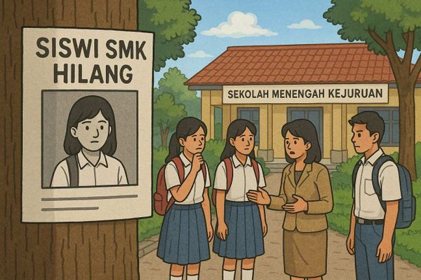 Ilustrasi Siswi SMK Hilang