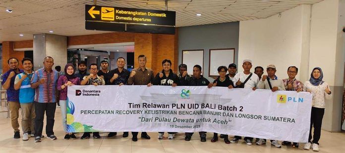 BaliPortalNews_ Relawan PLN PLN UID Bali Kembali Kerahkan Relawan untuk Percepatan Pemulihan Listrik di Aceh